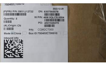 Lenovo 5M11J12722 MECH_ASM GRP_KBD_BZL_ARA_WL_BK_LTN