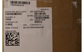 Lenovo 5M11J12731 C-Cover with keyboard, US English Euro, Black, WLAN, US