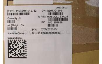 Lenovo 5M11J12732 MECH_ASM GRP_KBD_BZL_FRA_WL_BK_LTN