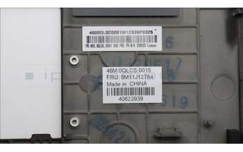 Lenovo 5M11J12764 C-Abdeckung mit Tastatur, Tschechisch/Slowakisch, schwarz, WLAN, GB