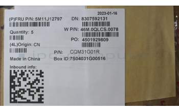 Lenovo 5M11J12797 MECH_ASM GRP_KBD_BZL_ARA_WW_BK_LTN