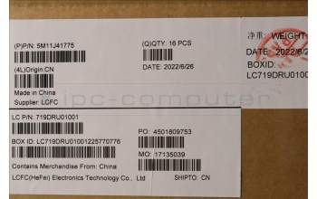 Lenovo 5M11J41775 Mechanical Assemblies, BASE COVER,WWAN