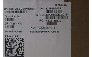 Lenovo 5M11K08588 CS22 3+2bCP, Mylar, Synaptics PCB, Black, NFC, SOVP&MP, Transimage