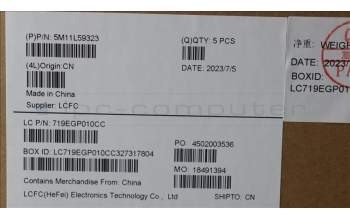 Lenovo 5M11L59323 MECH_ASM BL KB BK EURO ENG SRX