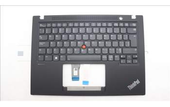 Lenovo 5M11L59331 C-Cover with keyboard, Canadian French English, Black, Backlight, UK