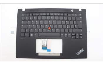Lenovo 5M11L59357 C-Cover with keyboard, Italian, Black, Backlight, UK