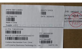 Lenovo 5M11L59363 C-Cover with keyboard, Japanese, Black, Backlight, JP