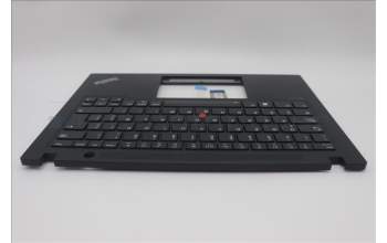 Lenovo 5M11L59369 C-Cover with keyboard, Spanish LA, Black, Backlight, UK