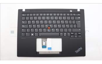Lenovo 5M11L59371 C-Cover with keyboard, Spanish LA, Black, Backlight, UK