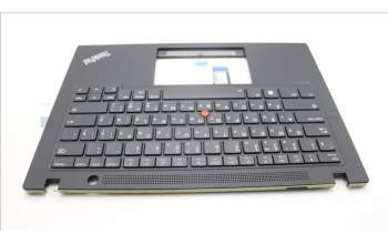 Lenovo 5M11L59387 C-Cover with keyboard, Russian, Black, Backlight, US