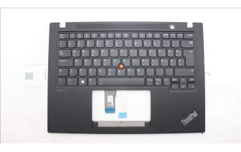 Lenovo 5M11L59391 C-Cover with keyboard, Slovenian, Black, Backlight, UK
