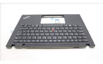 Lenovo 5M11L59399 C-Cover with keyboard, Swedish/Finnish, Black, Backlight, UK