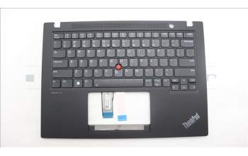 Lenovo 5M11L59469 C-Cover with keyboard, US English Euro, Black, Backlight, WWAN, US