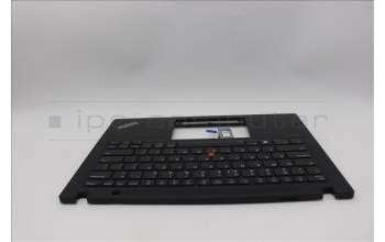 Lenovo 5M11L59470 C-Cover with keyboard, US English Euro, Black, Backlight, WWAN, US