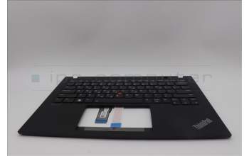 Lenovo 5M11L59485 C-Cover with keyboard, Greek, Black, Backlight, WWAN, US
