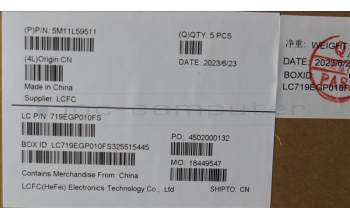 Lenovo 5M11L59511 C-Cover with keyboard, Japanese, Black, Backlight, WWAN, JP