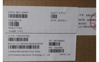 Lenovo 5M11L59547 C-Cover with keyboard, Swedish/Finnish, Black, Backlight, WWAN, UK