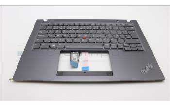Lenovo 5M11L59590 C-Cover with keyboard, Czech Slovakian, Grey, Backlight, UK