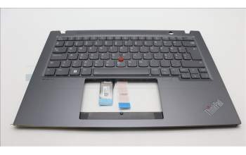 Lenovo 5M11L59610 C-Cover with keyboard, Hungarian, Grey, Backlight, UK
