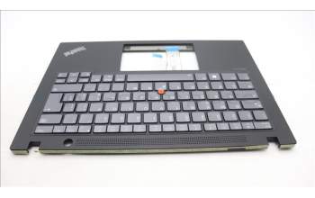 Lenovo 5M11L59615 C-Cover with keyboard, Italian, Grey, Backlight, UK