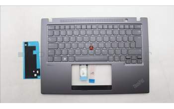 Lenovo 5M11L59648 C-Cover with keyboard, UK English, Grey, Backlight, UK