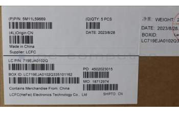 Lenovo 5M11L59669 MECH_ASM FRU KB CCV BEL UK (SRX) BK