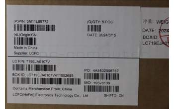 Lenovo 5M11L59772 MECH_ASM FRU KB CCV IND ENG US (LTN) BK