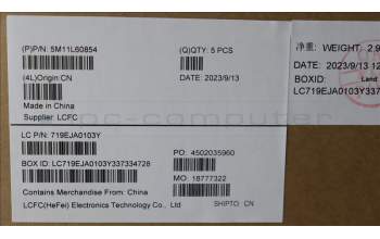 Lenovo 5M11L60854 MECH_ASM FRU KB CCV FRA UK BL (CHY) BK