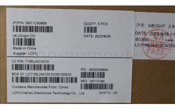 Lenovo 5M11L60868 MECH_ASM FRU KB CCV HUN UK BL (SRX) BK