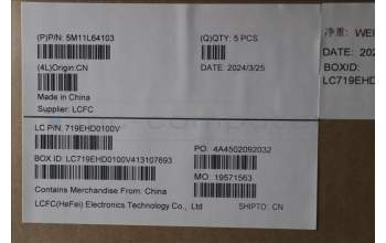 Lenovo 5M11L64103 C-Cover with keyboard, Estonian, Black, Backlight, UK