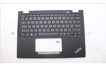 Lenovo 5M11L64154 C-Cover with keyboard, Russian, Black, Backlight, US