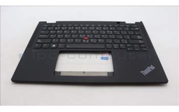 Lenovo 5M11L64193 C-Cover with keyboard, Arabic, Black, Backlight, WWAN, US