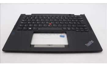 Lenovo 5M11L64196 C-Cover with keyboard, Belgian, Black, Backlight, WWAN, UK