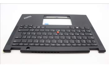 Lenovo 5M11L64196 C-Cover with keyboard, Belgian, Black, Backlight, WWAN, UK