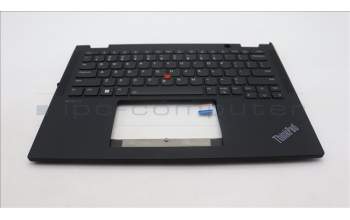 Lenovo 5M11L64214 C-Cover with keyboard, USA English, Black, Backlight, WWAN, US