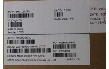 Lenovo 5M11L64230 KBD W C GER BKLT PMX WW UK BK