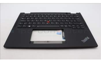 Lenovo 5M11L64241 C-Cover with keyboard, Icelandic, Black, Backlight, WWAN, UK