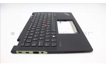 Lenovo 5M11L64281 C-Cover with keyboard, Switzerland, Black, Backlight, WWAN, UK