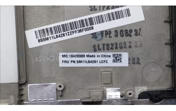 Lenovo 5M11L64281 C-Cover with keyboard, Switzerland, Black, Backlight, WWAN, UK