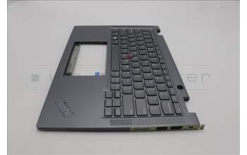 Lenovo 5M11L64324 C-Cover with keyboard, US English Euro, Storm Grey, Backlight, US