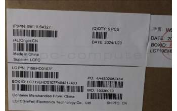 Lenovo 5M11L64327 MECH_ASM KBD W C FRA/ENG BKLT CHY UK GY