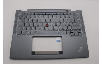 Lenovo 5M11L64354 C-Cover with keyboard, Portuguese, Grey, Backlight, UK