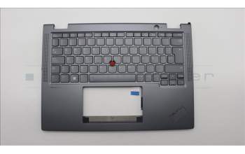 Lenovo 5M11L64585 C-Cover with keyboard, Spanish, Grey, Backlight, UK