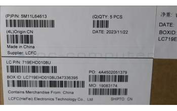 Lenovo 5M11L64613 C-Cover with keyboard, UK English, Grey, Backlight, UK