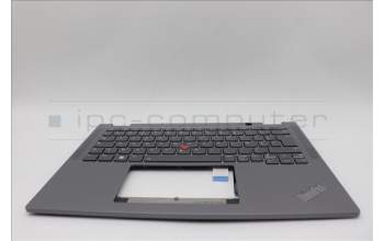 Lenovo 5M11L64668 C-Cover with keyboard, French, Grey, Backlight, WWAN, US