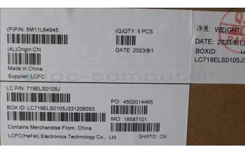 Lenovo 5M11L64945 MECH_ASM FRU KB CCV FRA (LTN) UK BK