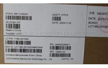 Lenovo 5M11L65054 MECH_ASM FRU KB CCV UKE (CHY) UK BK