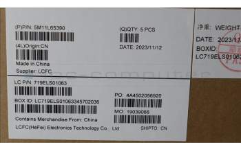 Lenovo 5M11L65390 MECH_ASM FRU KB CCV LA SPA BL(CHY)UKBK