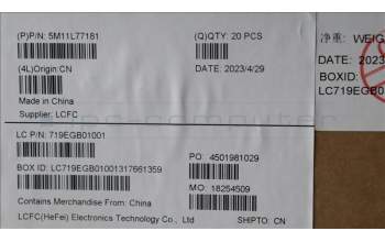 Lenovo 5M11L77181 FRU PHX2 FPR+Power BKT ASSY GY