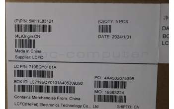 Lenovo 5M11L83121 MECH_ASM KBDBZL,DEN,WL,BK/GY,SRX